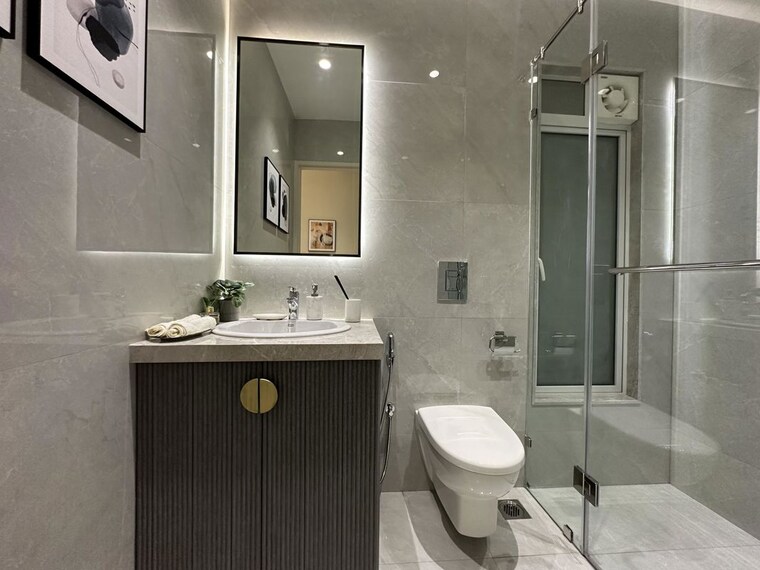 Bathroom, lnt-island-cove 2 Bedroom 829 Sq.Ft. Apartment In Mahim Mumbai 10018398
