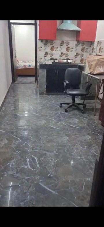 Kitchen in 1 BHK Builder Floor at Khirki Extension – for Rent