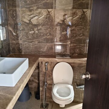 Bathroom in 4 BHK Apartment at L&T Emerald Isle, Budhia Jadhav Wadi – for Rent
