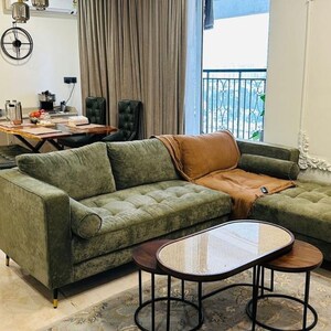 Living Room in 3.5 BHK Apartment at Prestige Misty Waters, Coffee Board Layout – for Rent