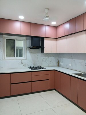 Kitchen in 3 BHK Apartment at Rajapushpa Eterna, Nanakramguda – for Rent