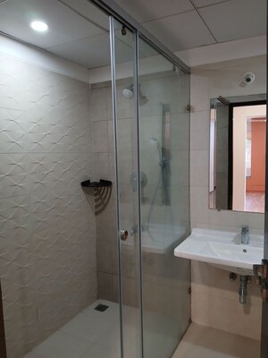 Bathroom in 3 BHK Apartment at Rajapushpa Eterna, Nanakramguda – for Rent