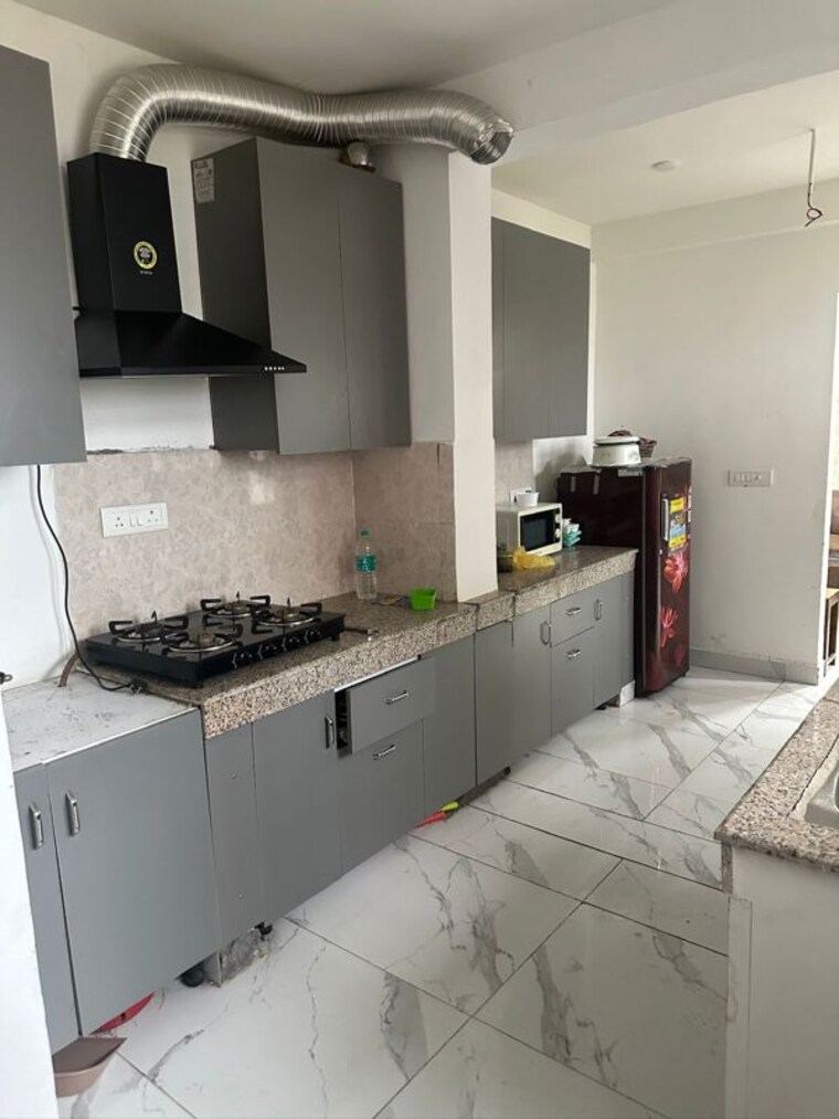 Kitchen, nk-sharma-savitry-greens 3 Bedroom 1500 Sq.Ft. Apartment In Lohgarh Zirakpur 10018686
