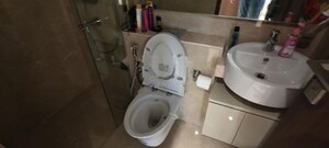 Bathroom in 2 BHK Apartment at Hiranandani Highland, Powai – for Rent