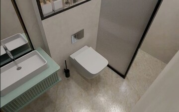 Bathroom in 2 BHK Apartment at Vasant Kunj – for Sale