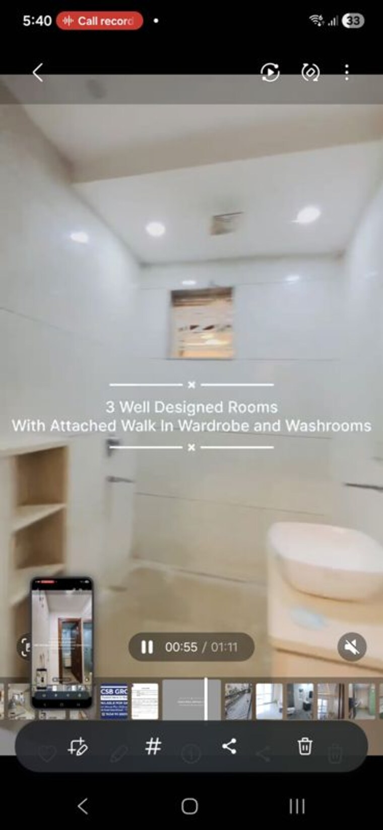Bathroom, parklands 3 Bedroom 250 Sq.Yd. Builder Floor In Sector 85 Faridabad 10019068