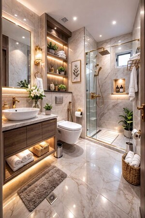 Living Room in 2 BHK Apartment at Avhad Bayline Residences, Mahim – for Sale