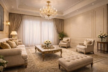 Living Room in 2 BHK Apartment at Avhad Bayline Residences, Mahim – for Sale