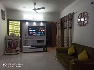 Living Room in 1 BHK Apartment at Triaa Hillome, Lohgaon – for Rent
