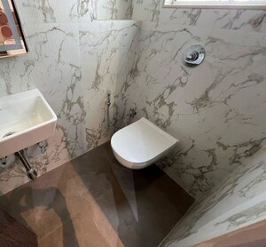 Bathroom in 2 BHK Apartment at Perna Perm Milan CHS, Mahim – for Sale