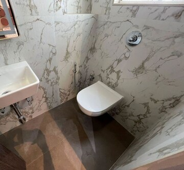 Bathroom in 2 BHK Apartment at Perna Perm Milan CHS, Mahim – for Sale