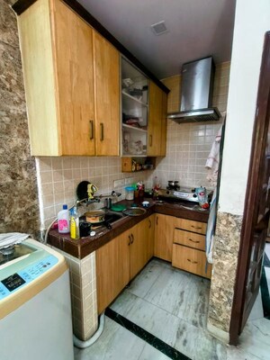 Kitchen in 2 BHK Builder Floor at Chattarpur – for Rent