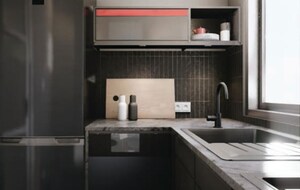 Kitchen in 3 BHK Apartment at Amba Apartment Mahim West, Mahim West – for Sale