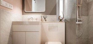 Bathroom in 3 BHK Apartment at Amba Apartment Mahim West, Mahim West – for Sale