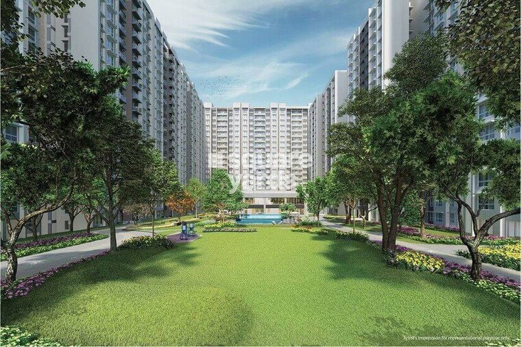 Garden, lnt-veridian 3 Bedroom 955 Sq.Ft. Apartment In Powai Mumbai 10019429