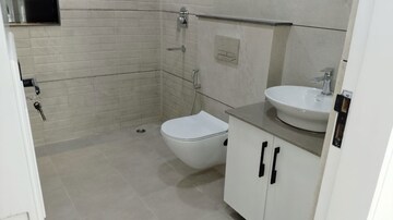 Bathroom in 3 BHK Apartment at Dwarka – for Rent