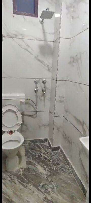 Bathroom in 1 RK Builder Floor at West Patel Nagar – for Rent