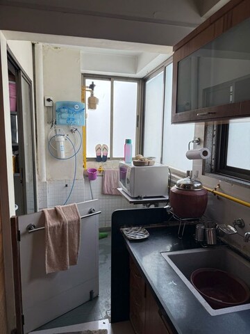 Kitchen in 2 BHK Apartment at  Deep Indraprastha Homes, Makarba – for Rent