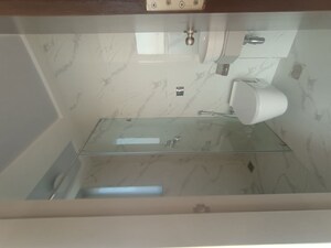 Bathroom in 1 BHK Apartment at Aurum Q Islands, Ghansoli – for Rent