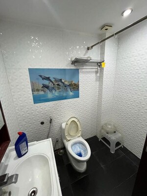 Bathroom in 1 BHK Builder Floor at Greater Kailash I – for Rent