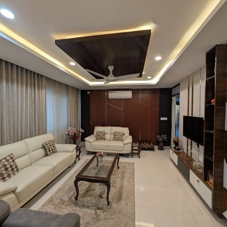 Living Room, om-sree-signet 3 Bedroom 3050 Sq.Ft. Apartment In Yapral Hyderabad 10020502