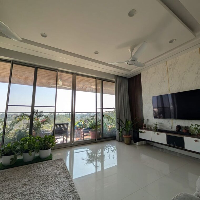 Living Room, om-sree-signet 3 Bedroom 3050 Sq.Ft. Apartment In Yapral Hyderabad 10020502