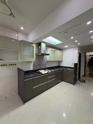 Kitchen in 3 BHK Apartment at Cosmos Paradise Complex, Thane West – for Rent