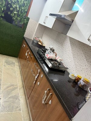 Kitchen in 3 BHK Builder Floor at Sushant Lok 2, Sector 57 – for Sale