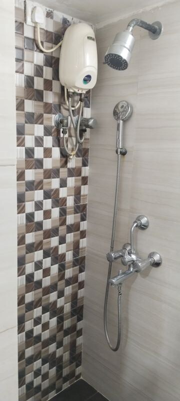 Bathroom in 1 BHK Apartment at Deepak Mahal CHS, Worli – for Rent