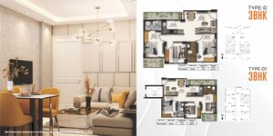 Floor Plan in 3 BHK Apartment at Advitya Homes, Sector 143 – for Sale