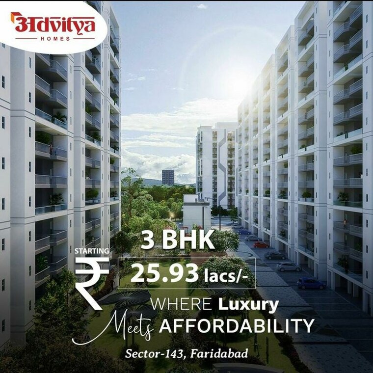 Exterior View, advitya-homes 3 Bedroom 645 Sq.Ft. Apartment In Sector 143 Faridabad 9972807