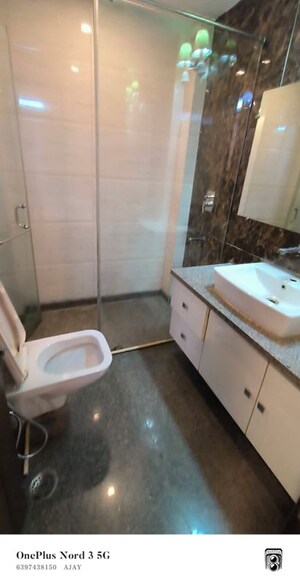 Bathroom in 1 BHK Builder Floor at Shivalik Colony – for Rent