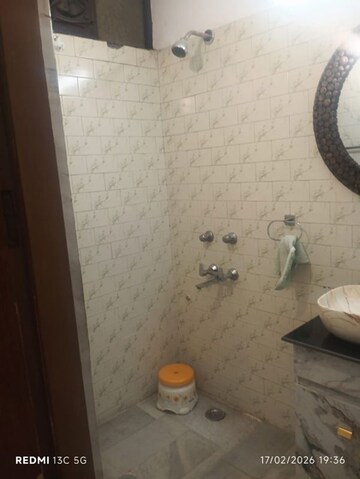 Bathroom in 3 BHK Builder Floor at Malviya Nagar – for Rent