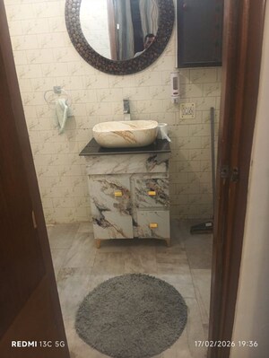 Bathroom in 3 BHK Builder Floor at Malviya Nagar – for Rent