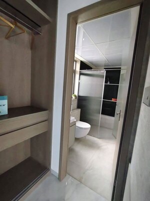 Bathroom in 3 BHK Apartment at Indiabulls One Indiabulls, Pokhran Road No Two – for Rent