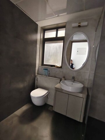 Bathroom in 3 BHK Apartment at Indiabulls One Indiabulls, Pokhran Road No Two – for Rent