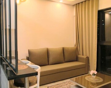 Living Room in 1 BHK Apartment at Lodha Crown Quality Homes, Majiwada – for Rent