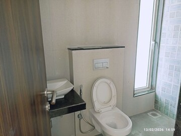 Bathroom in 3 BHK Apartment at Sheth Zuri, Laxmi Nagar – for Rent