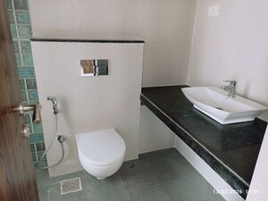 Bathroom in 3 BHK Apartment at Sheth Zuri, Laxmi Nagar – for Rent