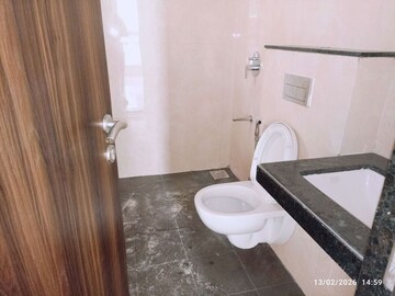 Bathroom in 3 BHK Apartment at Sheth Zuri, Laxmi Nagar – for Rent