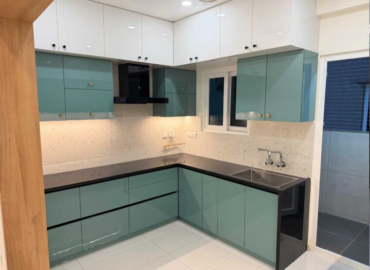 Kitchen, rajapushpa-provincia 3 Bedroom 1715 Sq.Ft. Apartment In Narsingi Hyderabad 10020746