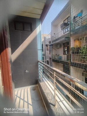 Balcony in 3 BHK Builder Floor at Dwarka Mor – for Rent