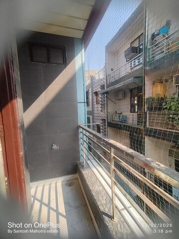 Balcony in 3 BHK Builder Floor at Dwarka Mor – for Rent