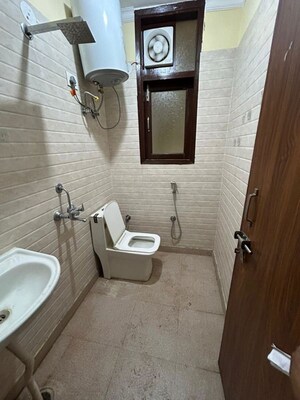 Bathroom in 3 BHK Builder Floor at Risland Sky Mansion, Chattarpur – for Rent