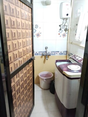 Bathroom in 2 BHK Apartment at Mangal Gani CHS, New Panvel – for Rent