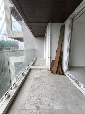 Balcony in 3 BHK Apartment at Shreenathji Celestial Heights, Malad West – for Rent