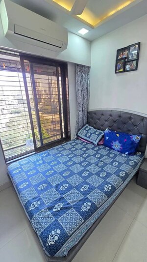 Bedroom in 1 BHK Apartment at Gurukrupa Marina Enclave, Malad West – for Rent