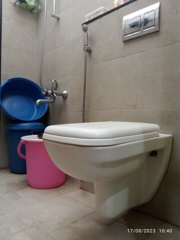 Bathroom in 3 BHK Apartment at Rama Fusion Towers, Hinjewadi – for Rent