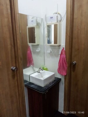 Bathroom in 3 BHK Apartment at Rama Fusion Towers, Hinjewadi – for Rent