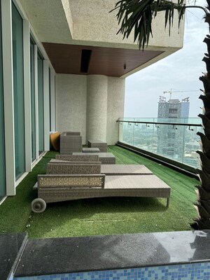 Balcony in 5 BHK Apartment at Avighna One Avighna Park, Lower Parel – for Rent